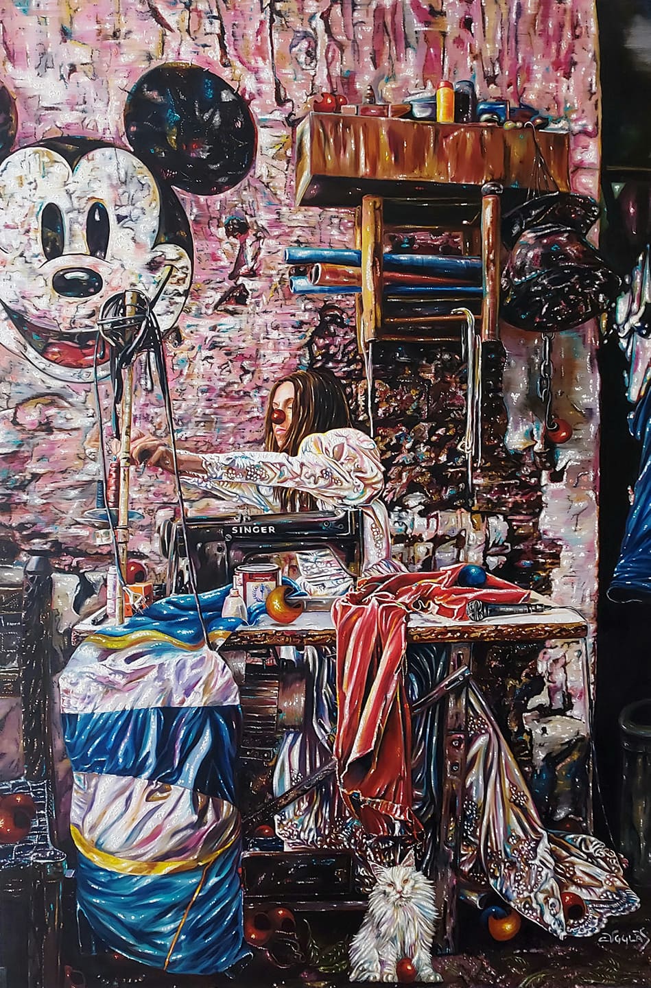 Caroline af Ugglas 3, Akryl, 160×110 cm, signerad