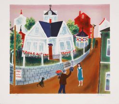 Anders Hultman Aftonrodnad – Litografi, 45×40 cm, signerad, upplaga 290 ex