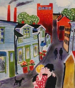 Anders Hultman Efter jobbet – Litografi, 24×28 cm, signerad, upplaga 290 ex