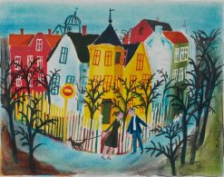 Anders Hultman Dragningskraft – Litografi, 28×24 cm, signerad, upplaga 290 ex