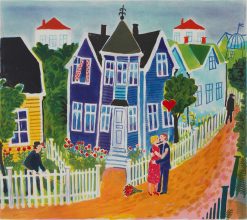 Anders Hultman Med varmt hjärta – Litografi, 45×40 cm, signerad, upplaga 290 ex