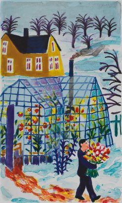 Anders Hultman Växthuseffekten – Litografi, 28×24 cm, signerad, upplaga 290 ex