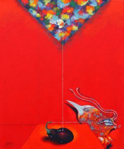 Ardy Strüwer Dreaming Aubergine – Giclée, 42×60 cm, signerad, upplaga 200 ex