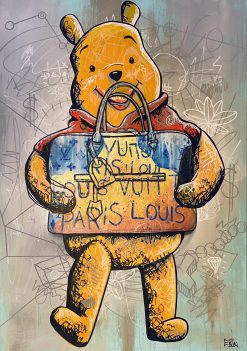 Erik Boussard Baglover – Akryl på duk, 70×100 cm, signerad