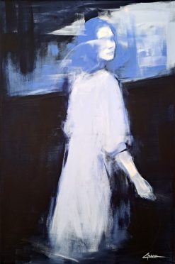 Carolina Bååth Saknad – Akryl på duk, 80×120 cm, signerad