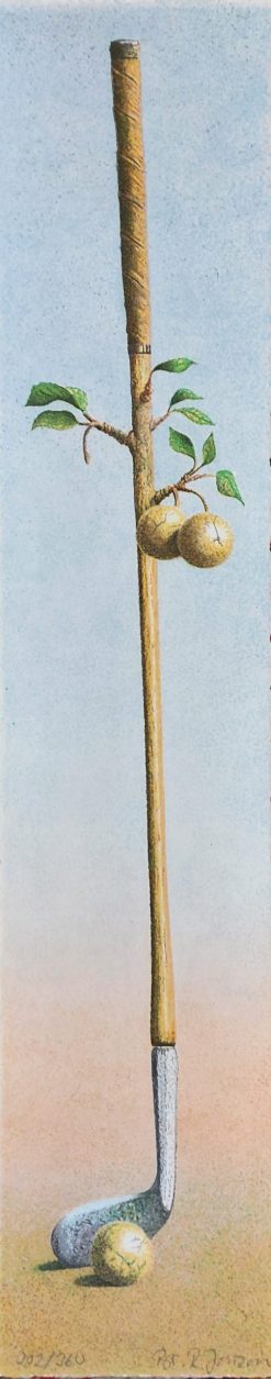 Bo Richard Janzon Golf – Litografi, 12×60 cm, signerad, upplaga 360 ex