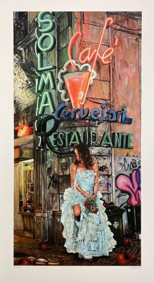 Caroline af Ugglas Väntan i Hörnet, 42×82 cm, signerad, upplaga 250 ex