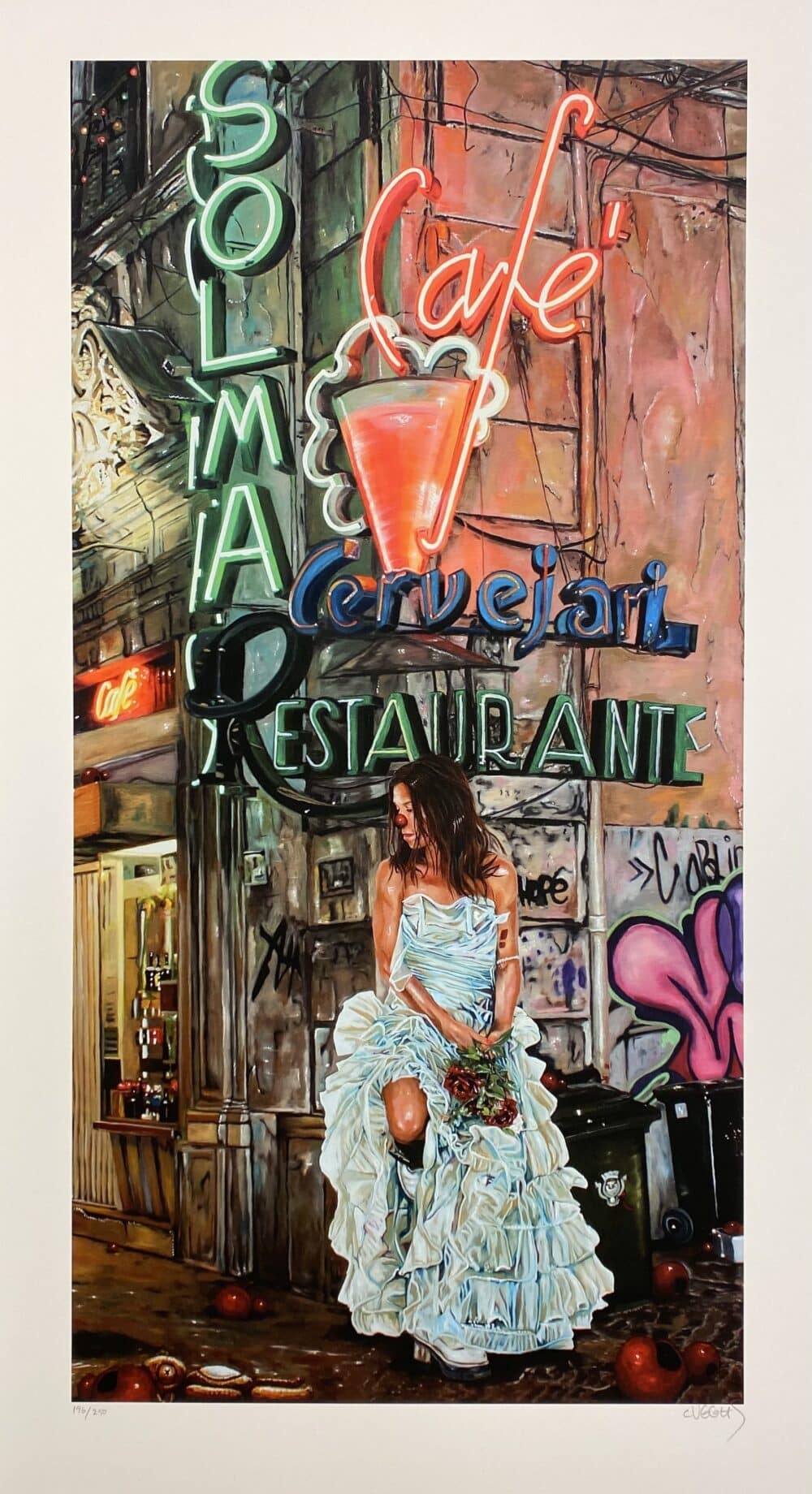 Caroline af Ugglas Väntan i Hörnet, 42×82 cm, signerad, upplaga 250 ex