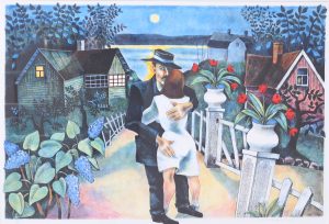 Jussi Taipaleenmäki Cecilia Lind – Ramad – Litografi, 70×95 cm, signerad, upplaga 260 ex