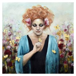 Malin Östlund Citrongula Drömmar – Giclée, 50×50 cm, signerad, upplaga 25 ex