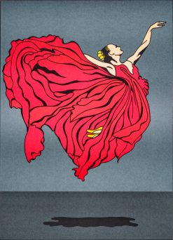 Petter Thoen Dancing Queen – Litografi, 46×64 cm, signerad, upplaga 350 ex