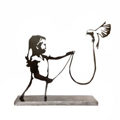 Tomas Lacke Flickan & Fågeln – Skulptur, upplaga 100 ex