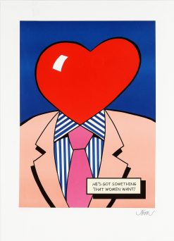 Petter Thoen He got something women want – Litografi, 45×63 cm, signerad, upplaga 275 ex