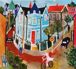 Anders Hultman Cykel Julia – Litografi, 49,5×40 cm, signerad, upplaga 290 ex