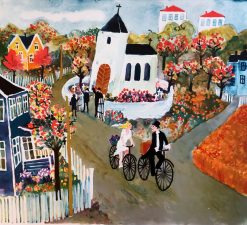 Anders Hultman Draghjälp – Litografi, 49,5×40 cm, signerad, upplaga 290 ex