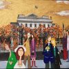 Marika Lang Stora teatern – Mixed Media, 43×33 cm, signerad