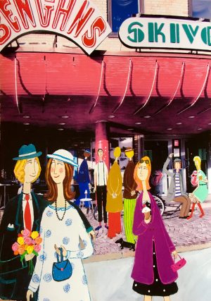 Marika Lang Bengans – Mixed Media, 50×70 cm, signerad