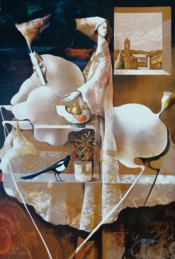 Josep Baques Bird – Litografi, 54×36 cm, signerad, upplaga 250 ex