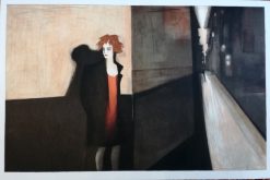 Olga Semenova Gatan – Litografi, 62×42 cm, signerad, upplaga 290 ex