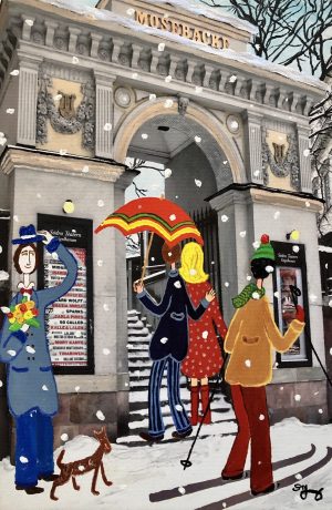 Marika Lang Mosebacke – Mixed Media, 35×24 cm, signerad