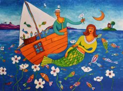Ingrid Roth Sea Love – Litografi, 82×59 cm, signerad, upplaga 290 ex