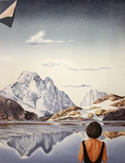 Jan Zielecki Alpsjö – Litografi, 62×78 cm, signerad, upplaga 275 ex