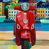 Josef Petersson Vespa – Giclée, 42×59,5 cm, signerad, upplaga 49 ex