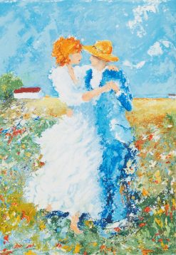 Karl Höglund Sommardansen – Litografi, 59,5×40,5 cm, signerad, upplaga 360 ex
