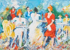 Karl Höglund Uteserveringen – Litografi, 59,5×40,5 cm, signerad, upplaga 360 ex