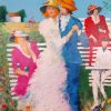 Karl Höglund Sommardans – Olja på duk, 102×135 cm, signerad
