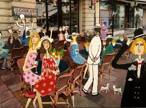 Marika Lang Sturehof – Mixed Media, 50×37 cm, signerad