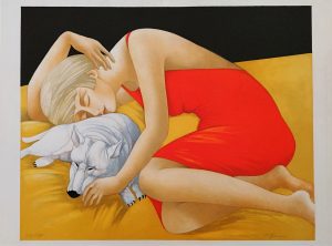 Olga Semenova Sovstund – Litografi, 47×62 cm, signerad, upplaga 190 ex