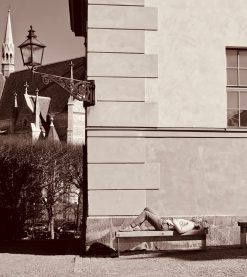 Henry Bronett Kvinna i solgass, Vitterhetsakademin – Fotografi, 14×14 cm, signerad, upplaga 25 ex