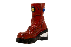 Caroline af Ugglas Blomsterkänga – Röd, Skulptur, 26×26 cm, signerad, upplaga 150 ex