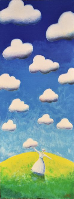 Stefan Igelström Kullen vid molnen – Litografi, 20×54 cm, signerad, upplaga 275 ex