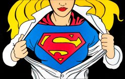 Petter Thoen Superwoman – Litografi, 64×46 cm, signerad, upplaga 290 ex