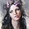 Malin Östlund Tenderness – Olja på duk, 50×60 cm, signerad