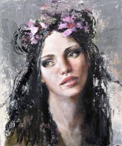 Malin Östlund Tenderness – Olja på duk, 50×60 cm, signerad