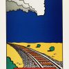 Petter Thoen The great train robbery – Litografi, 32×46 cm, signerad, upplaga 275 ex