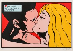 Petter Thoen They Kissed – Litografi, 57×38 cm, signerad, upplaga 275 ex