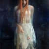 Malin Östlund Walking through – Olja på duk, 80×100 cm, signerad