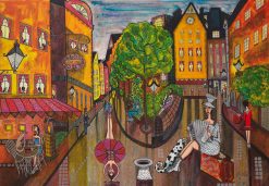 Angelica Wiik Gatuliv – Litografi, 81×59 cm, signerad, upplaga 290 ex