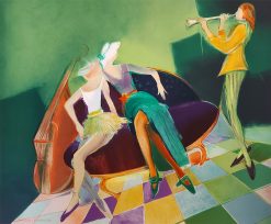 Magdalena Kossakowska Musikhäng – Litografi, 76×63 cm, signerad, upplaga 290 ex