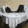 Nick Alm Drinking sisters – Giclée, 37×44 cm, signerad, upplaga 95 ex