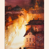 Stefan Gadnell Peter Myndes Backe – Akvarell, 38×56 cm, signerad