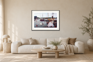 Inspiration i Vardagsrum – soffa. Illustrerad inramning, ungefärlig rumsskala.