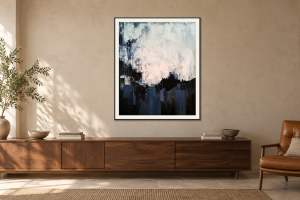 Abstract no.01908 i Över en skänk. Illustrerad inramning, ungefärlig rumsskala.