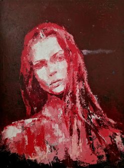 Carolina Bååth, Fragment, akryl på duk, 60×80 cm