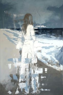 Carolina Bååth, Havet i mig, akryl på duk, 100×150 cm