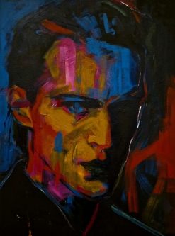 Carolina Bååth, Raw, akryl på duk, 60×80 cm